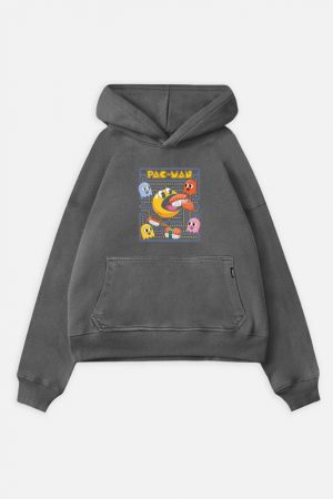 Arcade Game Retro Monster Cartoon Design Hoodie