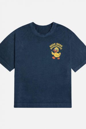 Quak Quak Duck Funny Cartoon Artwork for Playful Everyday Outfits T-Shirt