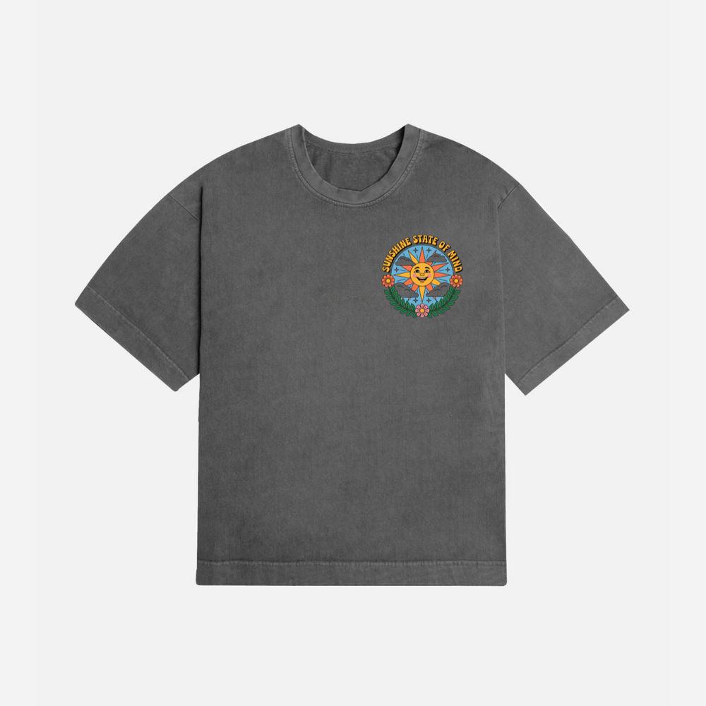 Sunshine State Of Mind Retro Graphic for Summer Positive Vibes T-Shirt - Image 2
