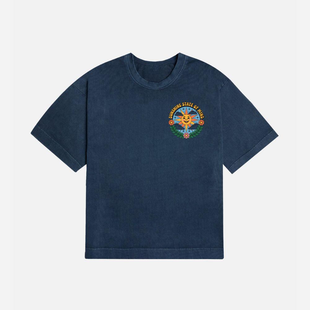Sunshine State Of Mind Retro Graphic for Summer Positive Vibes T-Shirt